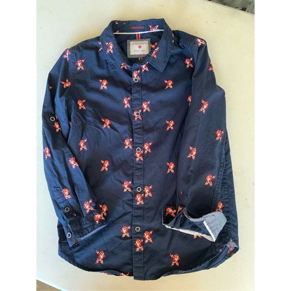 Kids Santa button down - Dabbin’ Santa 🎅🏼